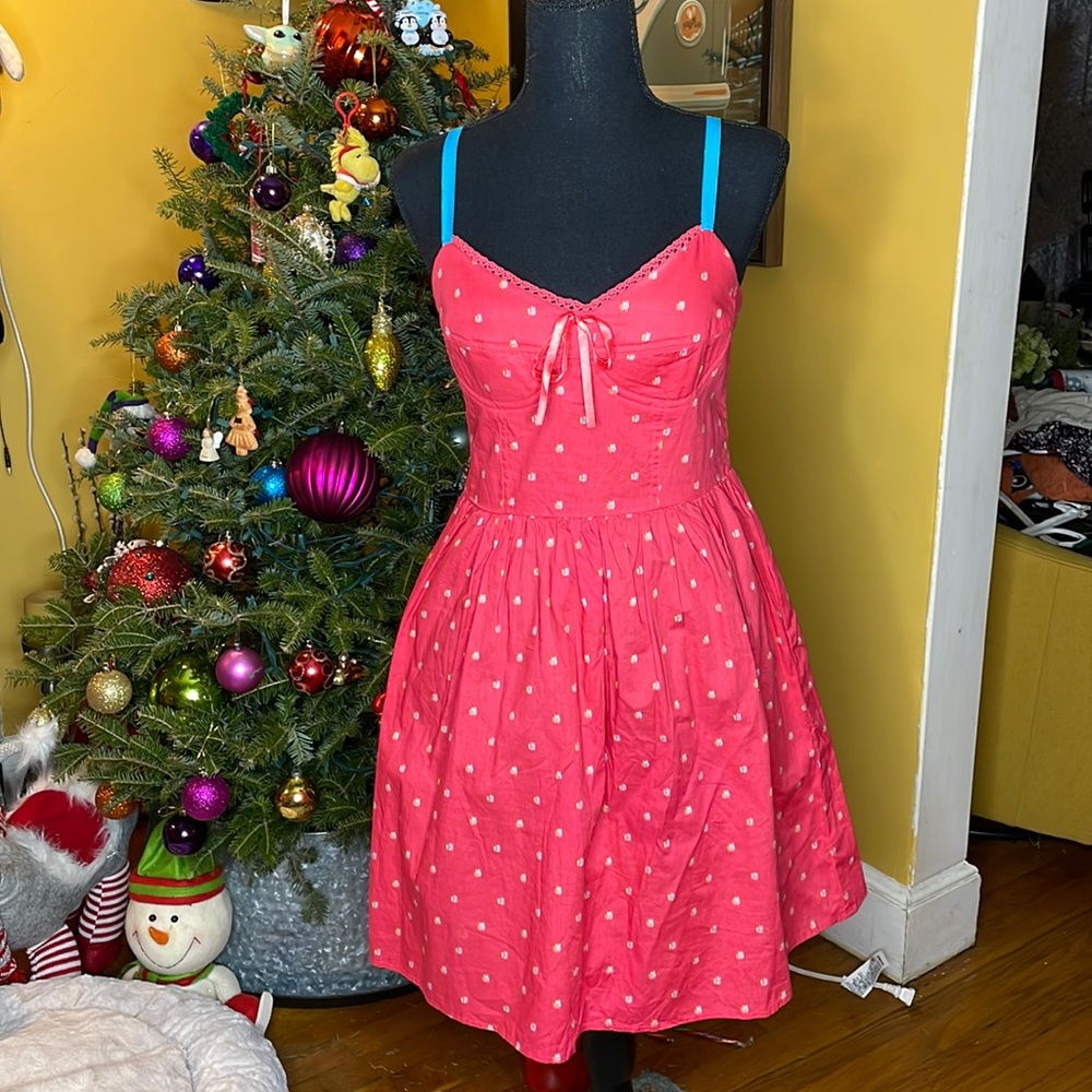 Mossimo Hot Pink/Coral Dress (Medium)